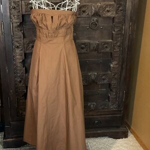 Free Market NWT Chic Strapless Brown Dress size M